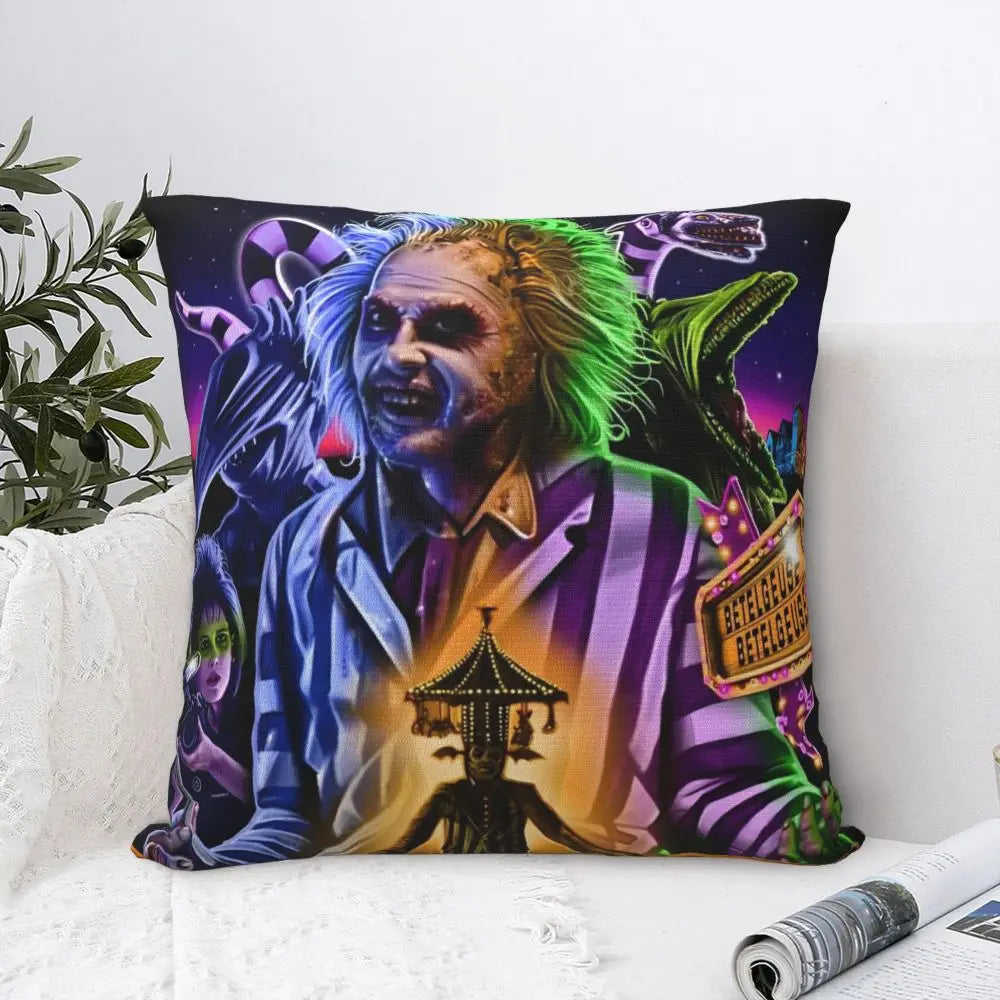 Justice For Bob - B-Beetlejuices Movie Square Pillowcases Home Cushion Cover Creative Home Decoration Throw Pillow Case 45*45