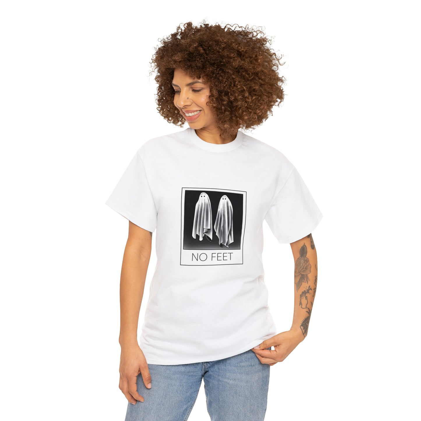NO FEET LTD. Plain white T shirt .....hey there Lydia !!!