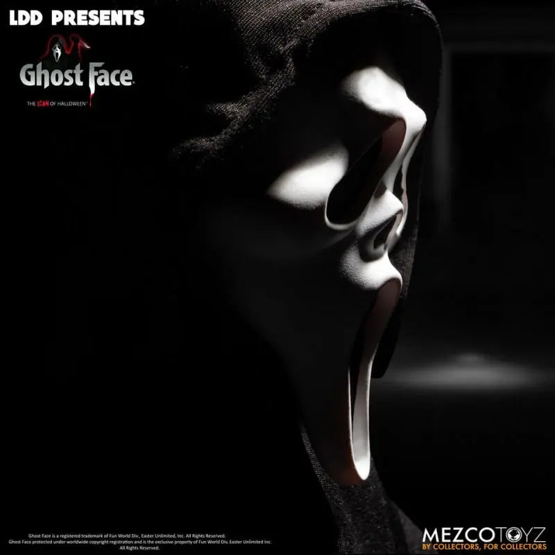 Original MEZCO LDD PRESENTS Ghost Face Living Dead Dolls Horror Film Model Collection 10" Dolls Action Figure Collector's Gift