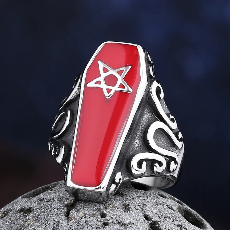 Gothic Vampire Coffin Ring