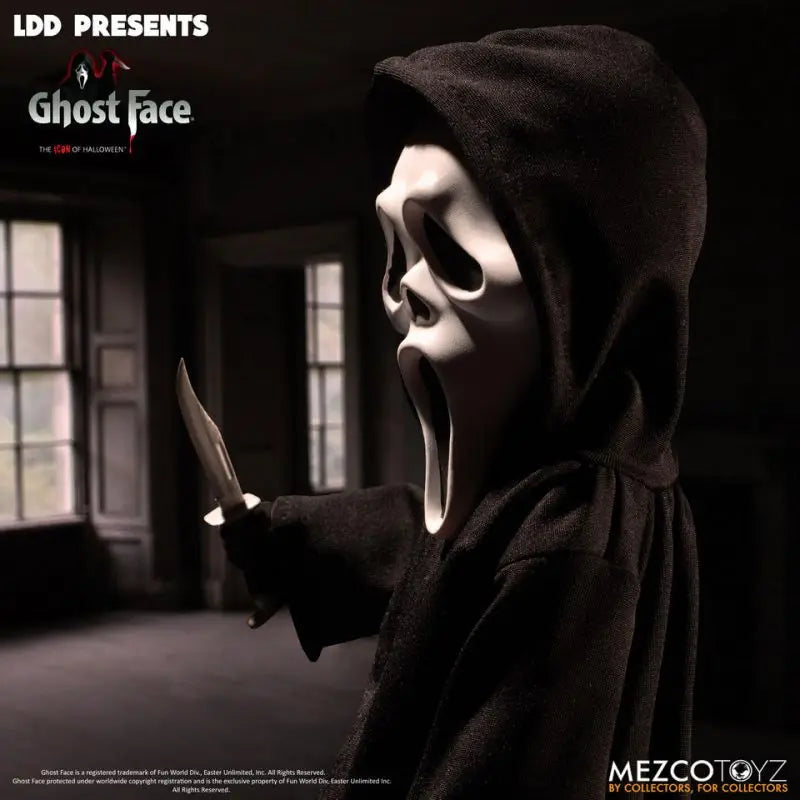 Original MEZCO LDD PRESENTS Ghost Face Living Dead Dolls Horror Film Model Collection 10" Dolls Action Figure Collector's Gift