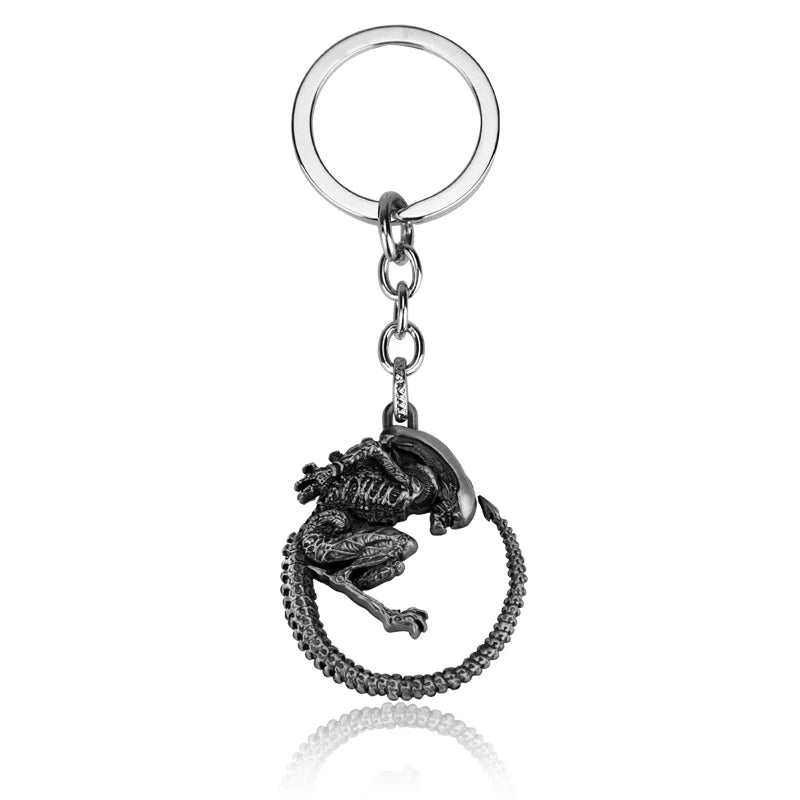 Avp Alien V Predator Covenant Keychains Alien Xenomorph Queen Prometheus Keyring Key Chain Ring Vintage Movie Jewelry