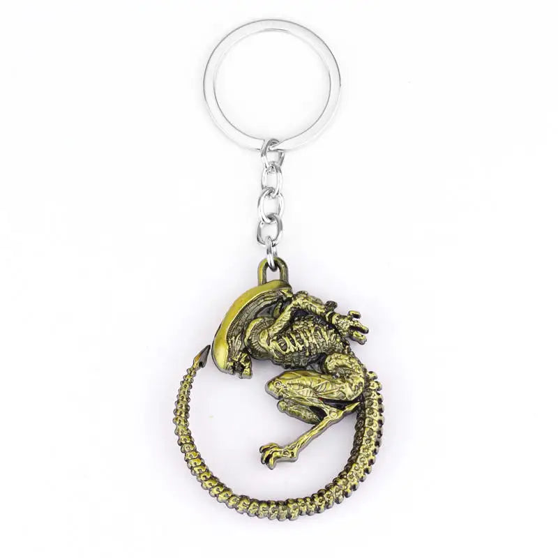 Avp Alien V Predator Covenant Keychains Alien Xenomorph Queen Prometheus Keyring Key Chain Ring Vintage Movie Jewelry