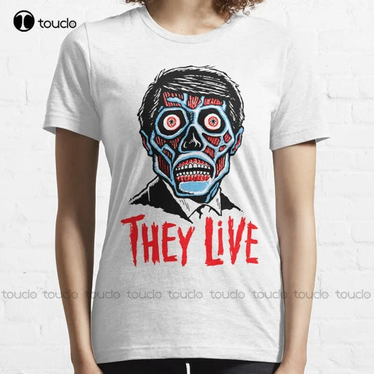 New They Live!!! Chew Bubblegum Kick Ass John Carpenter 1980S T-Shirt Tshirts Cotton Tee Shirt S-5Xl