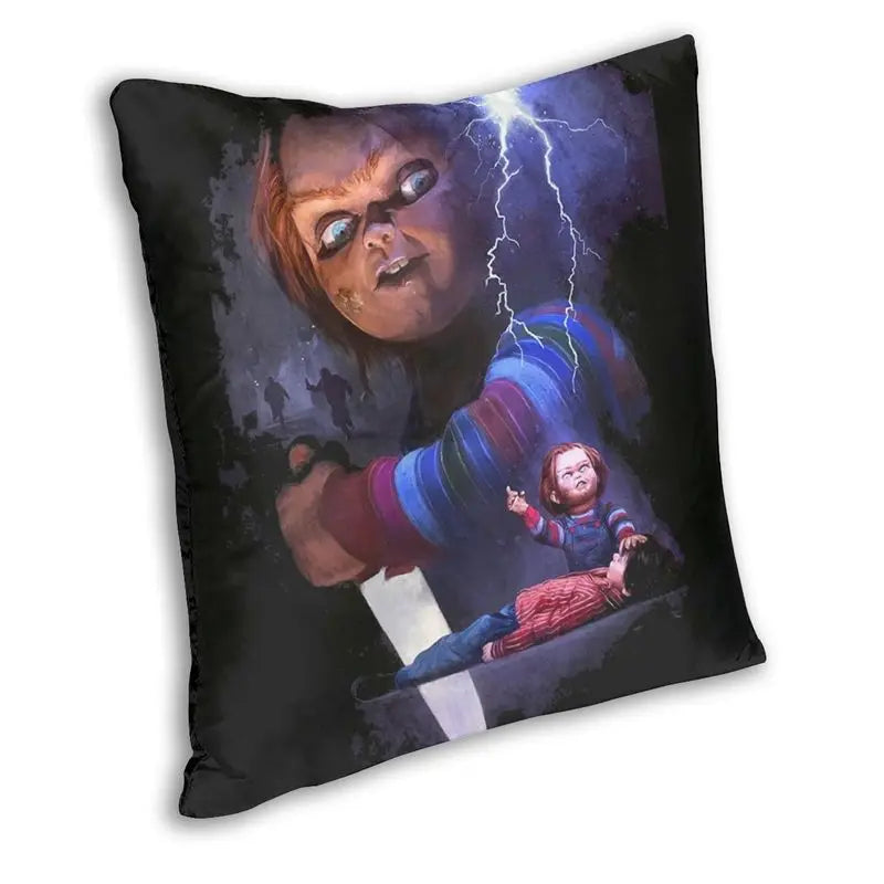 Cool  Chucky Pillow Cover Decoration 3D Double-sided Print Child's Play Slasher Horror Movie Cushion Cover for Sofa