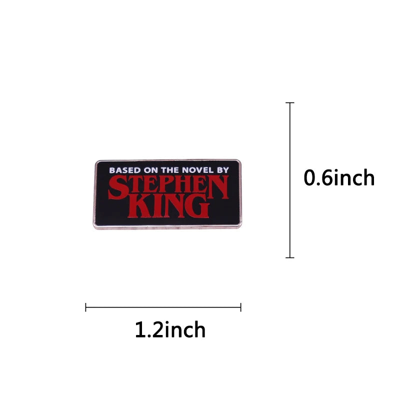 Based on The Novel By Stephen King Pin horror supernatural suspense crime science-fiction fantasy novels American Author Brooch