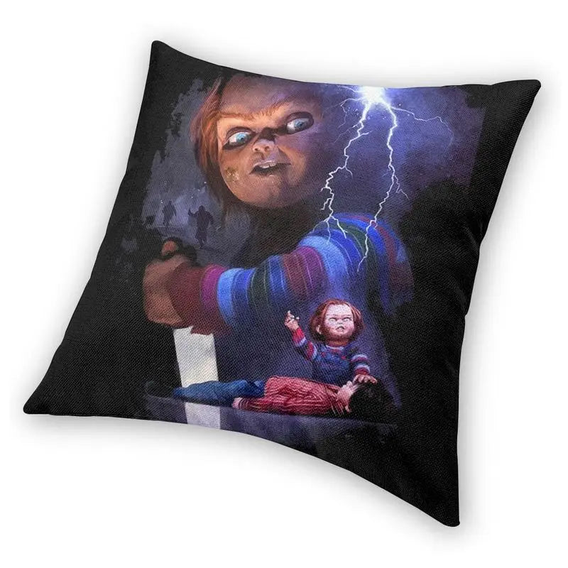 Cool  Chucky Pillow Cover Decoration 3D Double-sided Print Child's Play Slasher Horror Movie Cushion Cover for Sofa