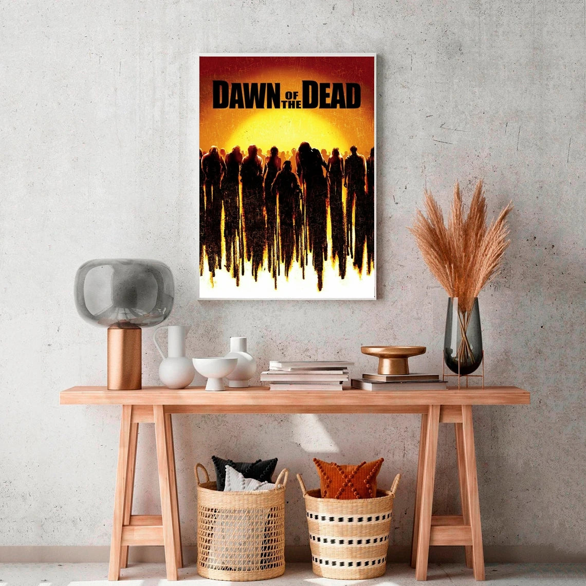 Dawn of the Dead Movie Poster Art Print  Canvas Poster Home Decoration Wall Painting, No Frame