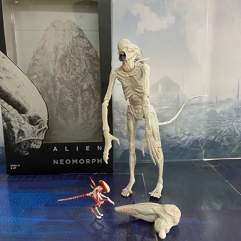 Alien Xenomorph Action Figure Extendable Inner Mouth Covenant Moive Collectible NECA Alien Series 7" Scale Toys Gift