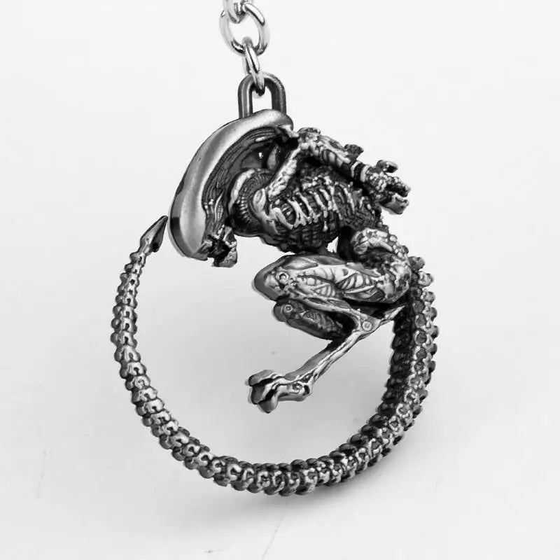 Avp Alien V Predator Covenant Keychains Alien Xenomorph Queen Prometheus Keyring Key Chain Ring Vintage Movie Jewelry