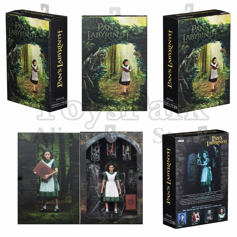 NECA Guillermo del Toro Signature Collection Pan's Labyrinth Ofelia 7" Scale Action Figure El Laberinto del Fauno Doll Toys