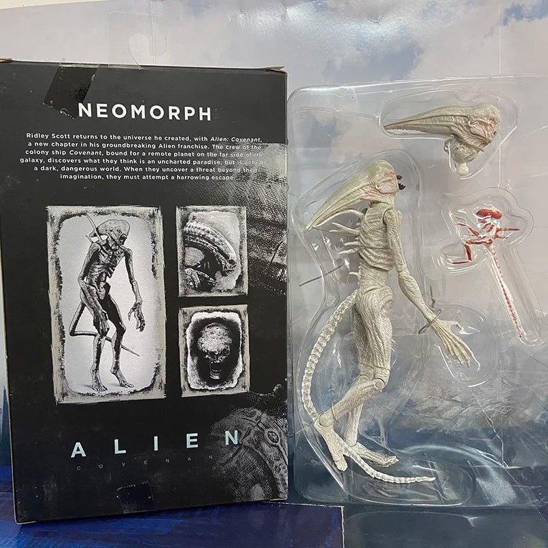 Alien Xenomorph Action Figure Extendable Inner Mouth Covenant Moive Collectible NECA Alien Series 7" Scale Toys Gift