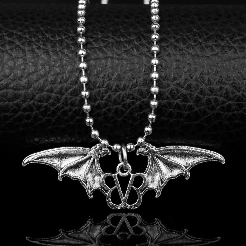 dongsheng BLACK VEIL BRIDES Necklace Black Veil Brides Music Band BVB Logo Jewelry Emo Steampunk Gothic Merch Women Men Gift