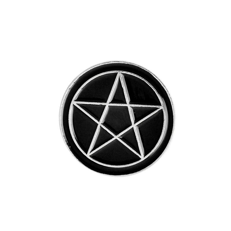 Miss Zoe Handmade Witch Ouija Moon Tarot BooK New Goth Style Enamel Pins Badge Denim Jacket Jewelry Gifts Brooches for Women Men