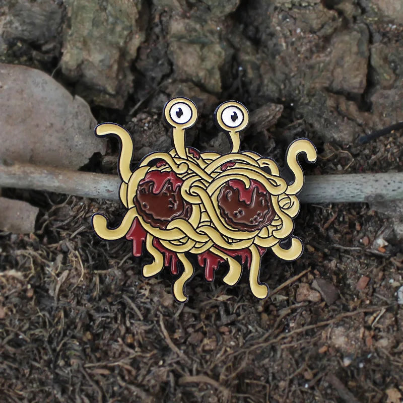 Flying Spaghetti Monster Pin