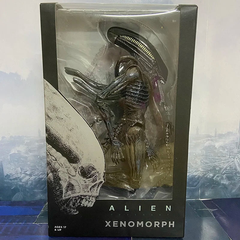 Alien Xenomorph Action Figure Extendable Inner Mouth Covenant Moive Collectible NECA Alien Series 7" Scale Toys Gift