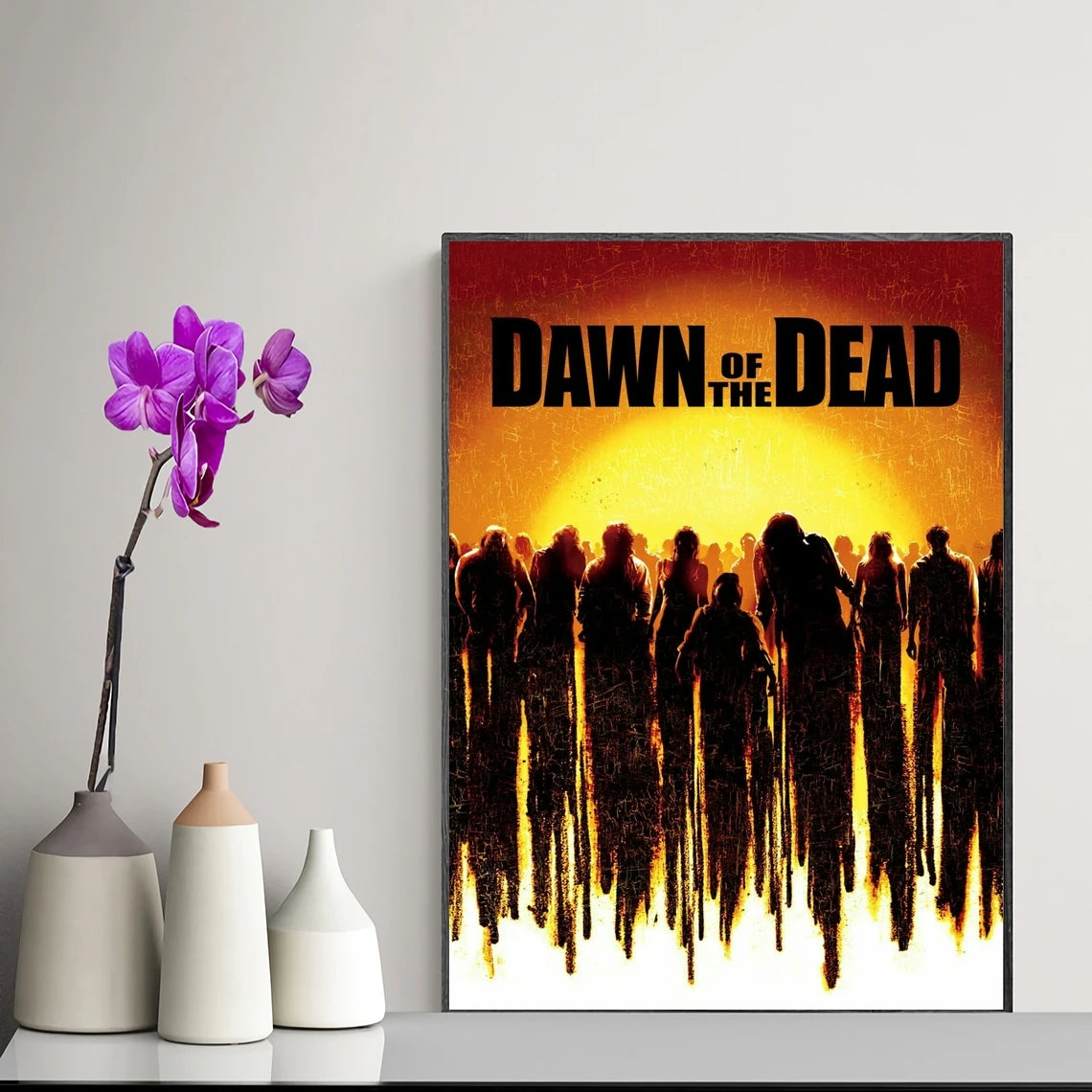 Dawn of the Dead Movie Poster Art Print  Canvas Poster Home Decoration Wall Painting, No Frame