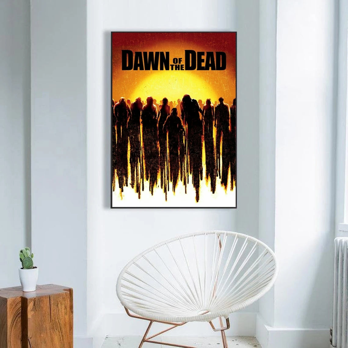 Dawn of the Dead Movie Poster Art Print  Canvas Poster Home Decoration Wall Painting, No Frame