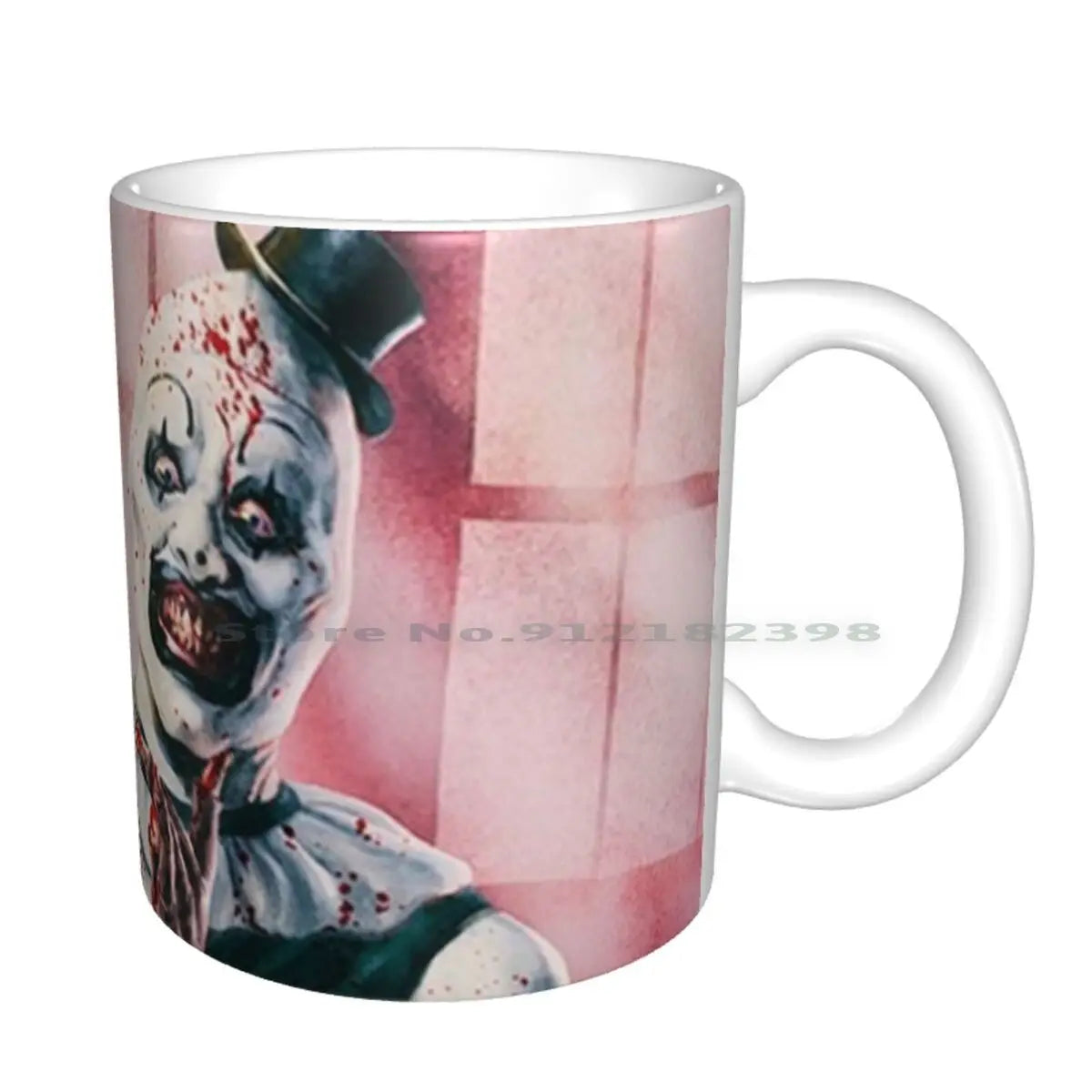 Terrifier Horror Movie Art Ceramic Mugs Coffee Cups Milk Tea Mug Terrifier Movie Horror Scary Halloween Clown Clowns Art The