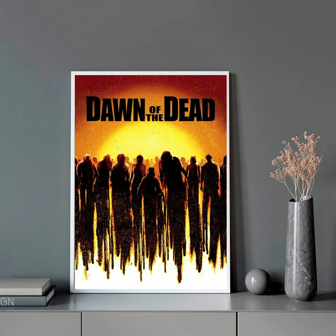 Dawn of the Dead Movie Poster Art Print  Canvas Poster Home Decoration Wall Painting, No Frame