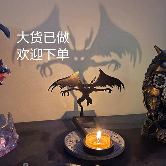 Funny Shadow Stand Halloween Funny Candle Holder Desktop Furnishings Ornaments