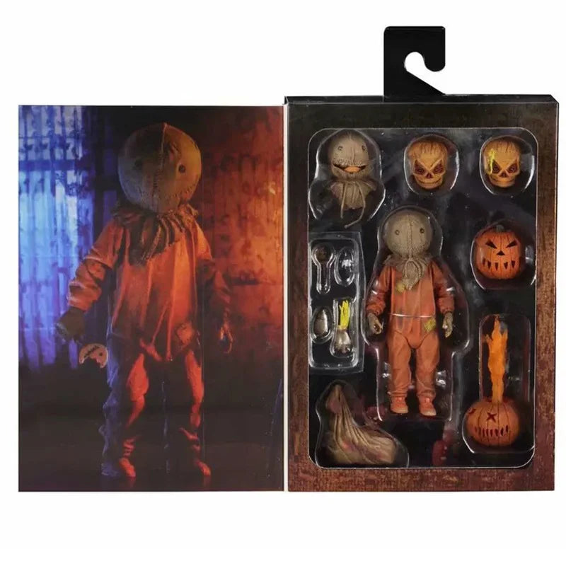 Neca Figure Trick R Treat Action Figure Sam The Great Autumn Spirit Light Up Pumpkin Movie Model