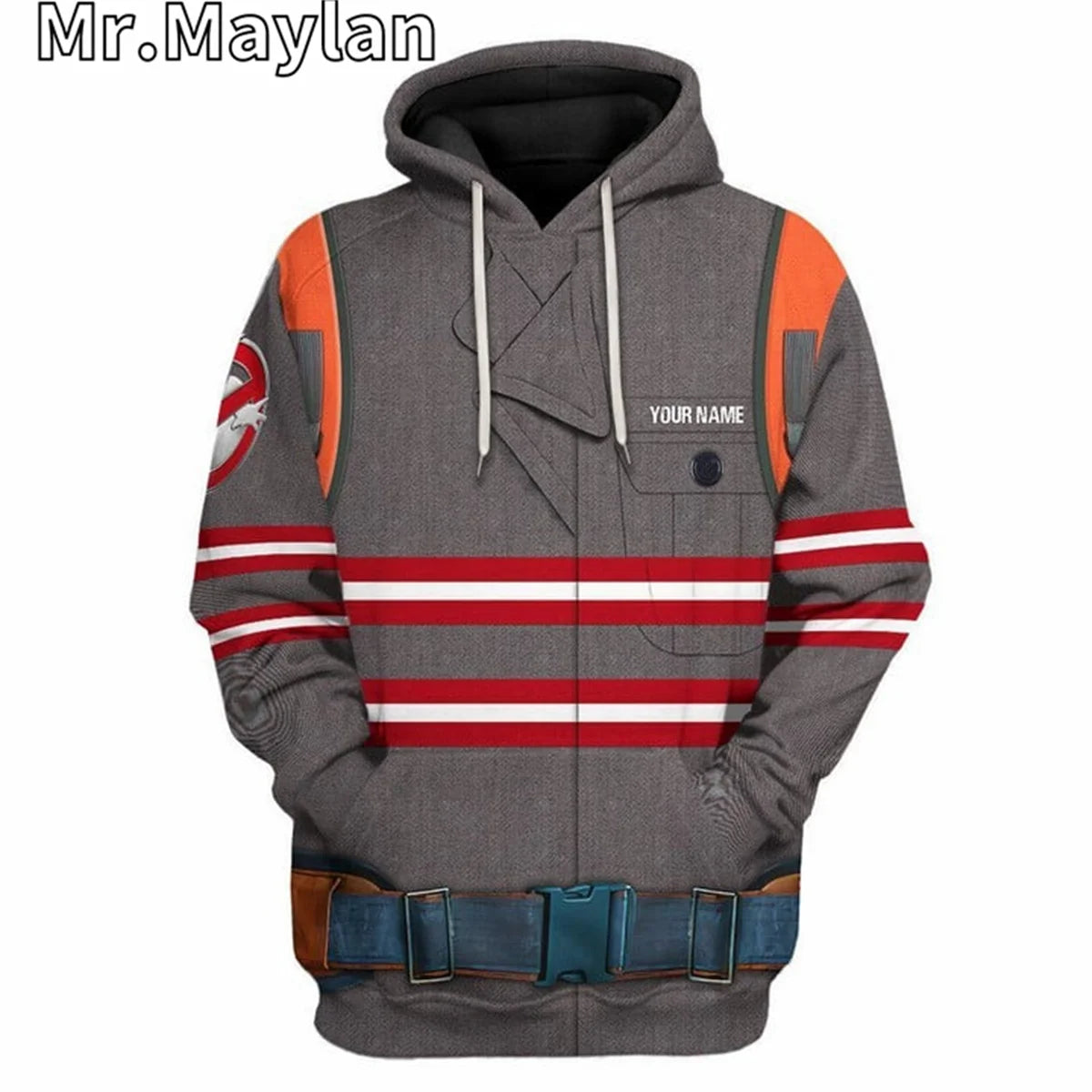 3D Ghostbusters Answer the Call 2024 Custom Cosplay Costume Zip Up Hoodie Unisex Streetwear Pullover Casual Jacket Tracksuit