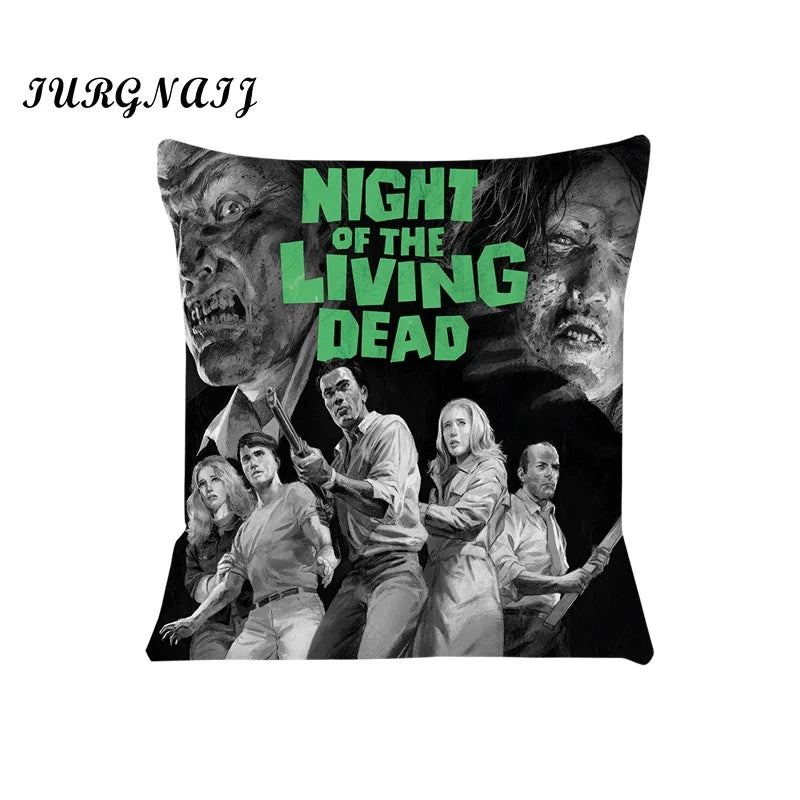 Cushion Cover for Sofa Night of the Living Dead Pillow Case Cover Seat Car Throw Pillowcase 45X45cm For Home Decorative SJ-536