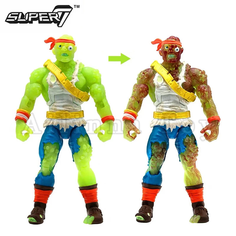 Super7 Toxic Crusaders 7inch Ultimates Action Figure Radioactive Red Rage Anime Collection Movie Model Gift Free Shipping