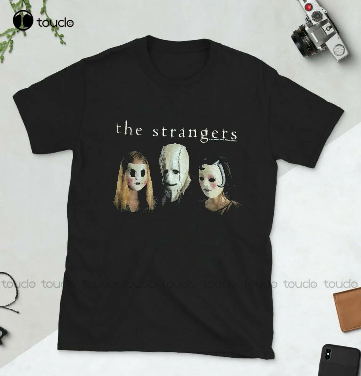 New The Strangers Movie Promo T-Shirt Horror Rare Rap Thriller Mens Unisex Tee Xs-5Xl Muscle Shirts For Men Streetwear Tshirt