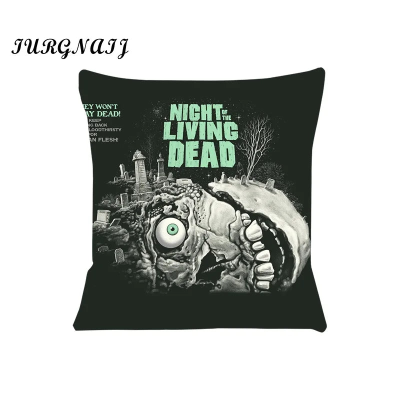 Cushion Cover for Sofa Night of the Living Dead Pillow Case Cover Seat Car Throw Pillowcase 45X45cm For Home Decorative SJ-536