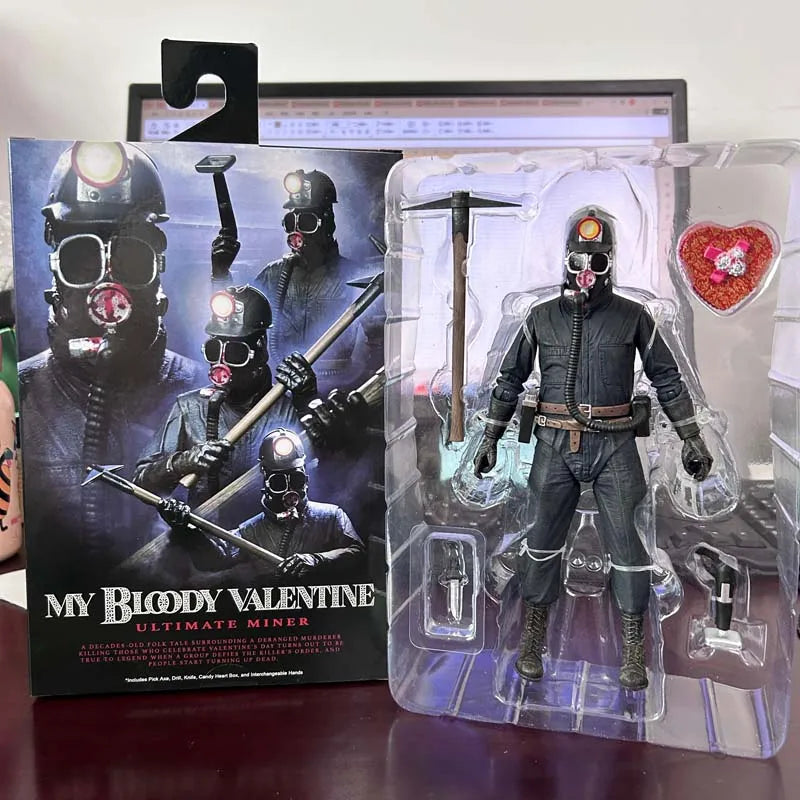 NECA Figure My Bloody Valentine Coal Miners Action Figure Model Toys Joint Movable Doll Room Decor Collection Gift For Friends