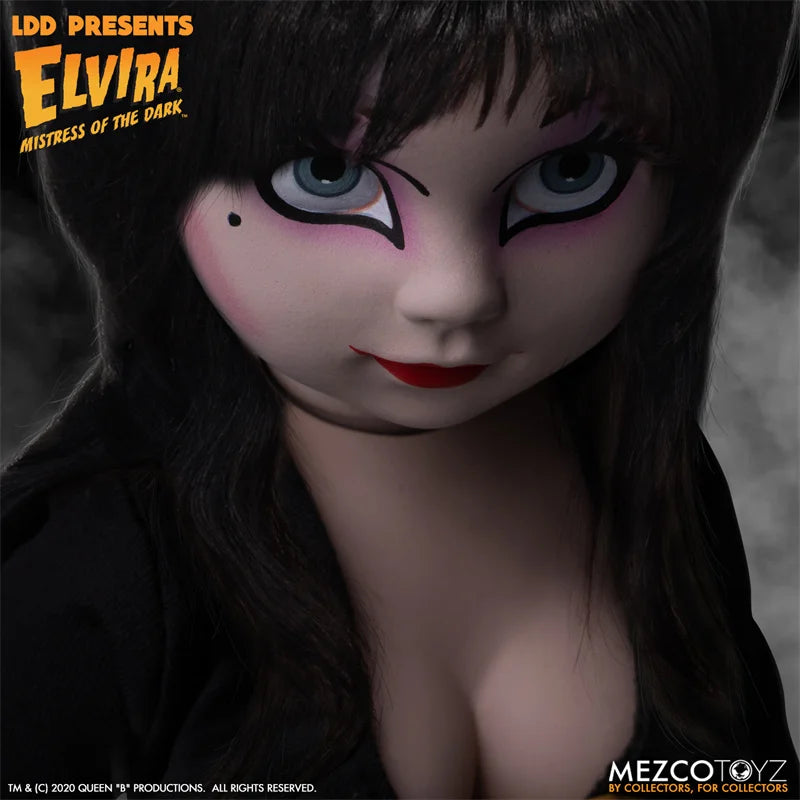 Original Mezco Living Dead Dolls / Elvaira - Elvira Mistress Of The Dark Action Figure Deluxe Edition Model Toys Gifts Models