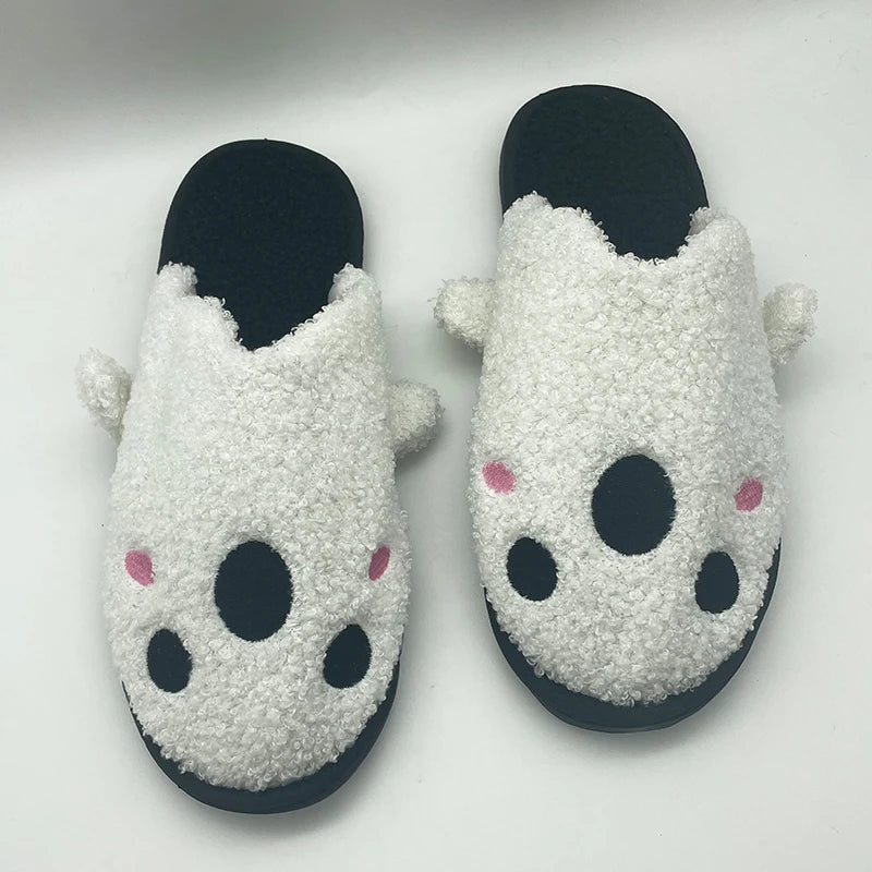 Ghost Plush Slippers & Orange Batty Socks