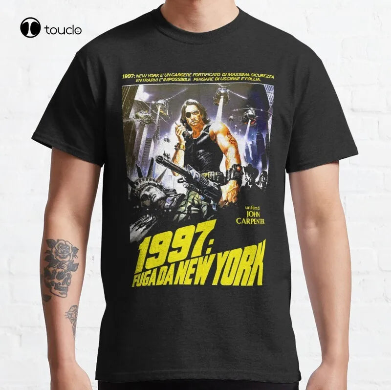 Escape From New York Italiano Classic John Carpenter Sci Fi T-Shirt Cotton Tee Shirt