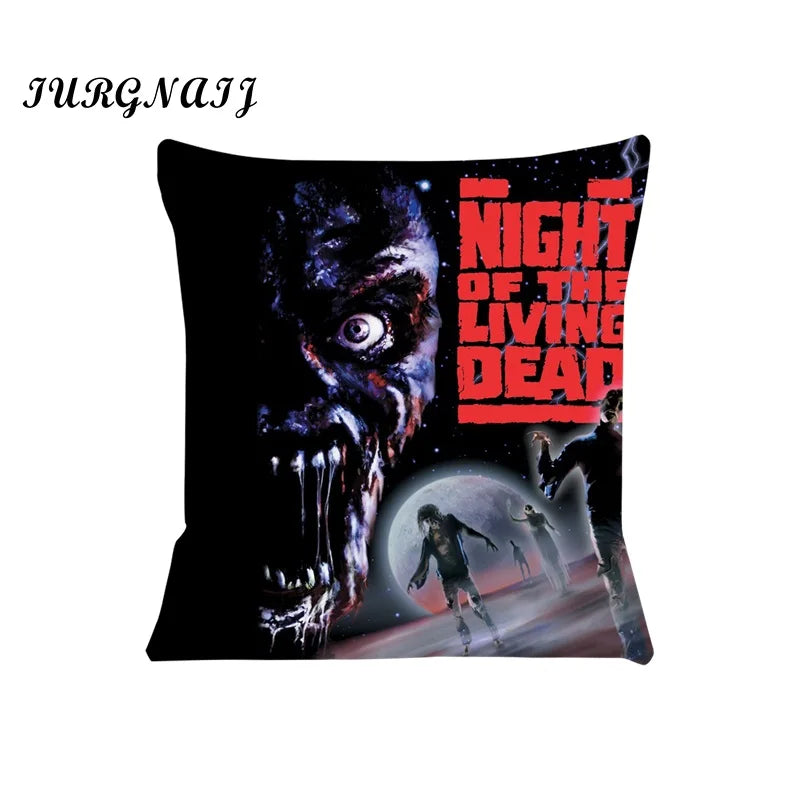 Cushion Cover for Sofa Night of the Living Dead Pillow Case Cover Seat Car Throw Pillowcase 45X45cm For Home Decorative SJ-536