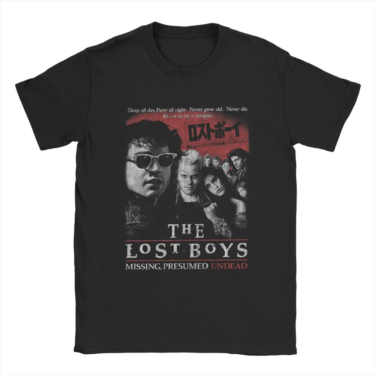 The Lost Boys, DISTRESSED, Vampire,Pure Cotton Tops Leisure Short Sleeve Crewneck Tees Unique T-Shirt