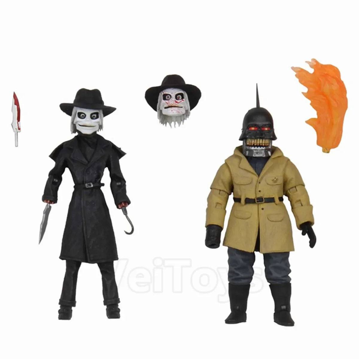 Original NECA Puppet Master Ultimate Blade & Torch & Tunneler & Pinhead Scale Anime Action Figure Model Collection Figurine Toys