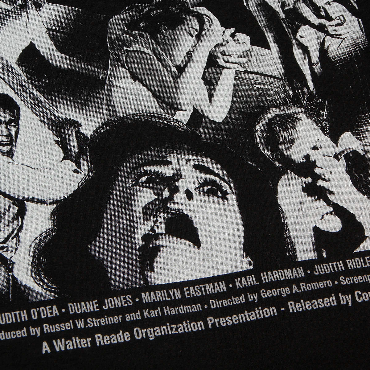 Night of the Living Dead T-shirt George A Romero Dawn of the Dead Zombie Horror Movie Long Sleeves Washed Cotton Tee