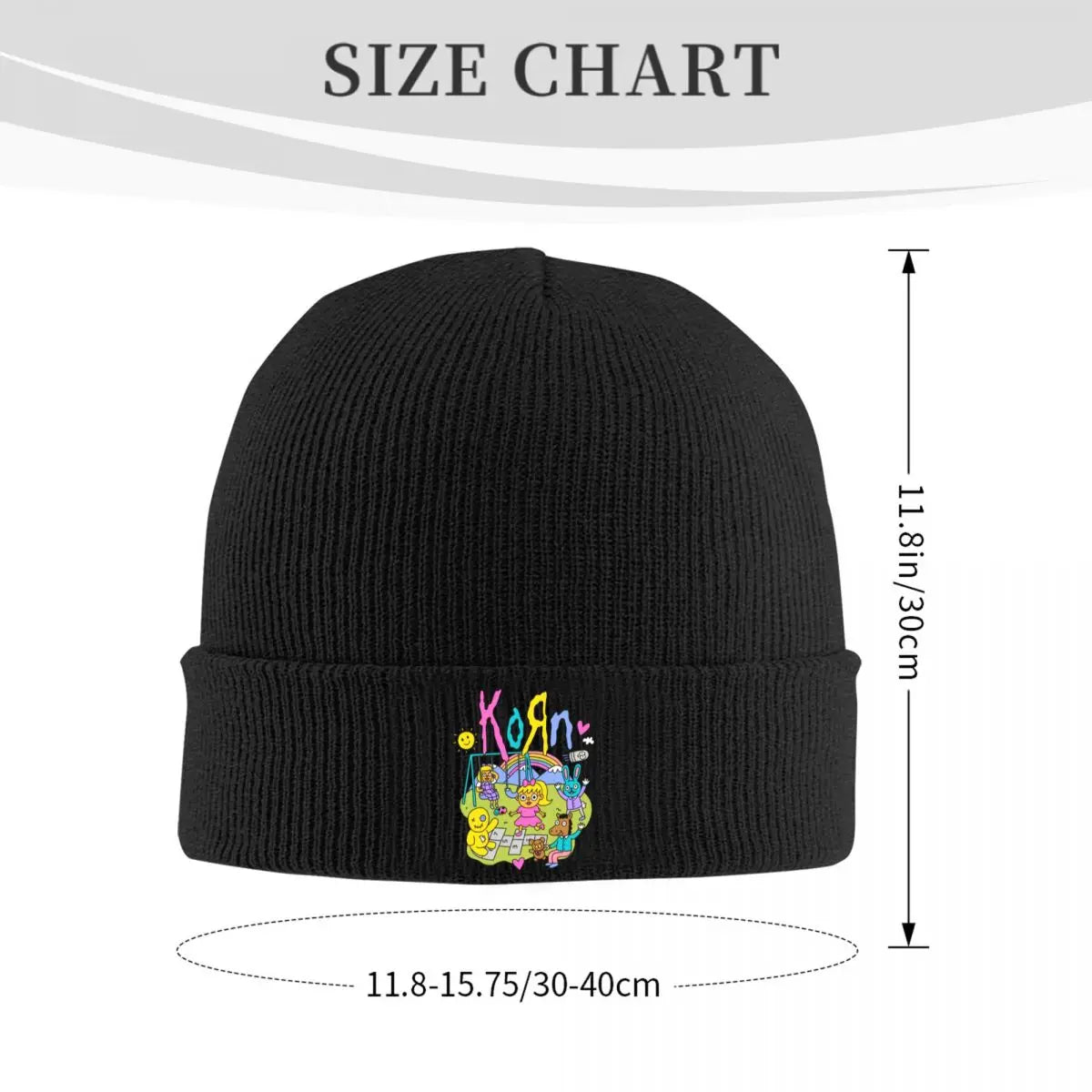 Korn Issues Rock Band Knitted Hat for Women Men Beanie Autumn Winter Hat Crochet Melon Cap