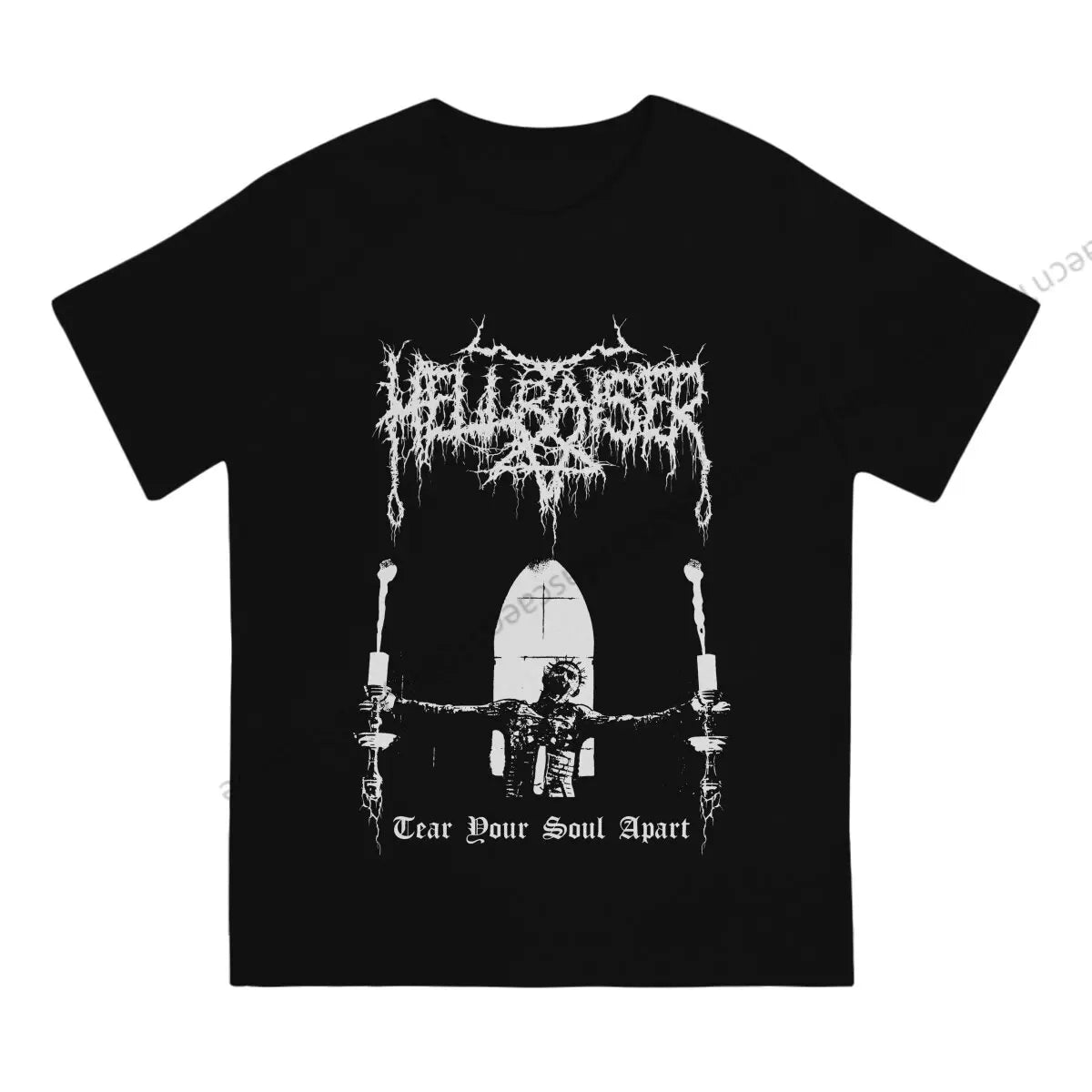 Hellraiser Horror Movie Scary T Shirt Men Tees Summer Clothing Cotton O-Neck TShirt