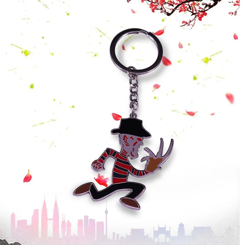 Running killer Freddy key chain horror movie ghost Street key chain thriller movie lovers accessories