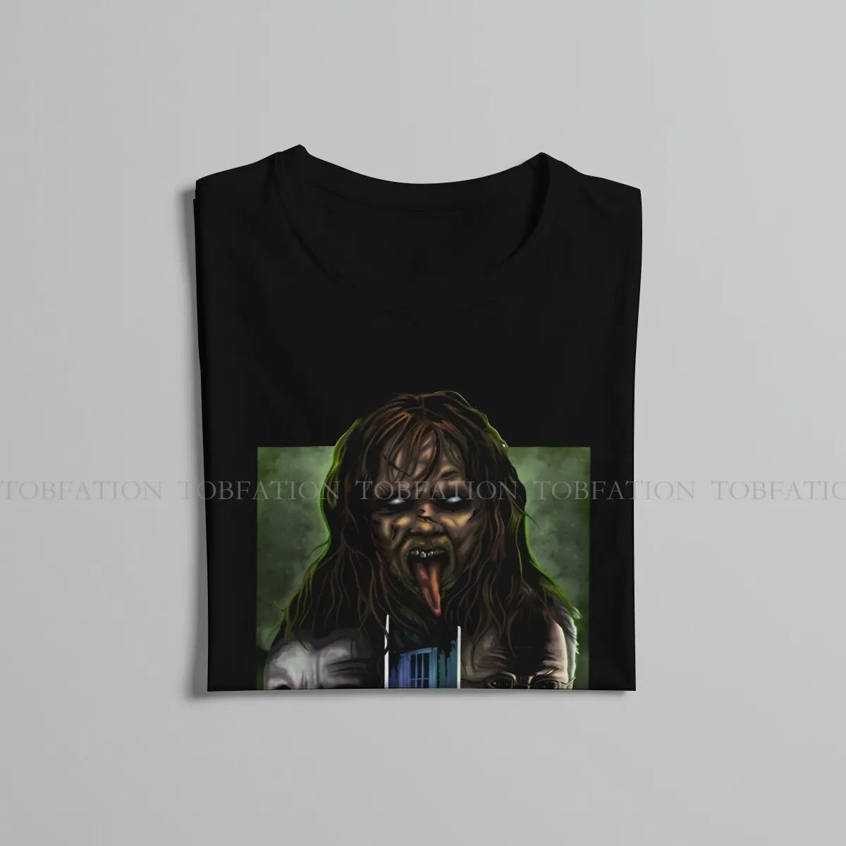 The Power of Christ Compels You Unique TShirt The Exorcist Horror Film Creative Gift Clothes  T Shirt Short Sleeve Hot Sale