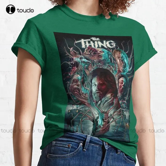 The Thing Film Movie Horror Classic T-Shirt Custom Aldult Teen Unisex Digital Printing Tee Shirts Custom Gift Xs-5Xl Tshirt