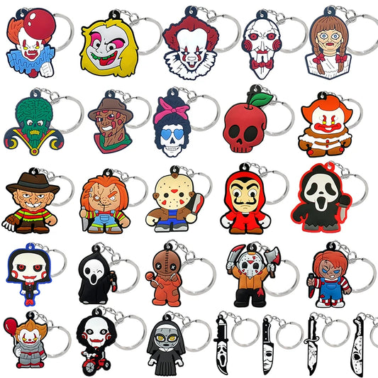 1PCS PVC Horror Key Chains MULTI Characters