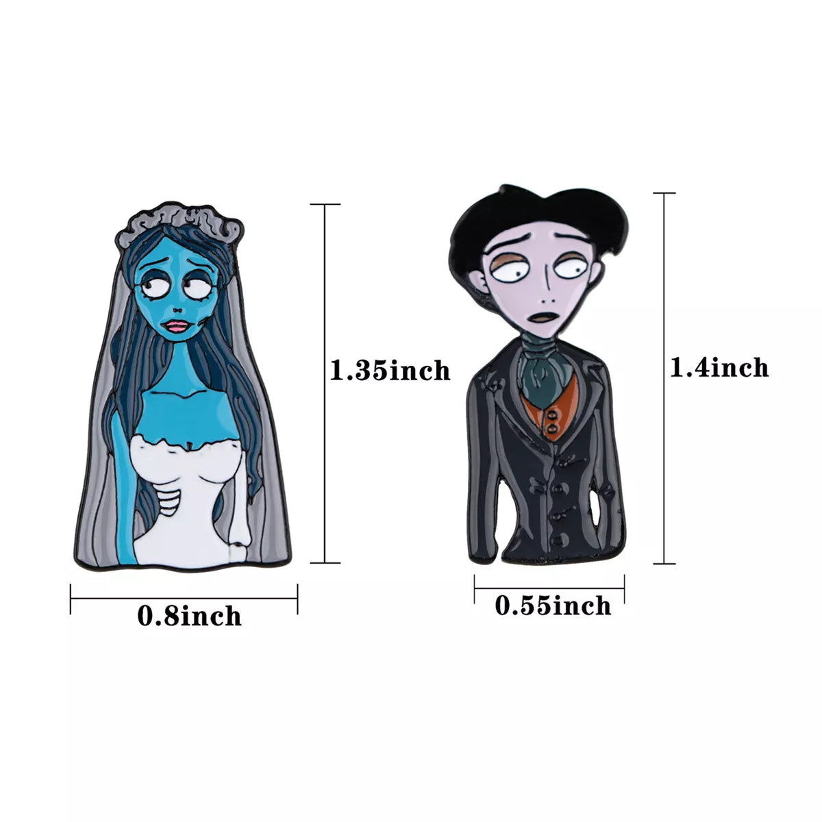 Horror Movie Cute Lapel Pins for Backpacks Enamel Pin Brooches for Women Anime Badges on Backpack Fashion Jewelry Accessories