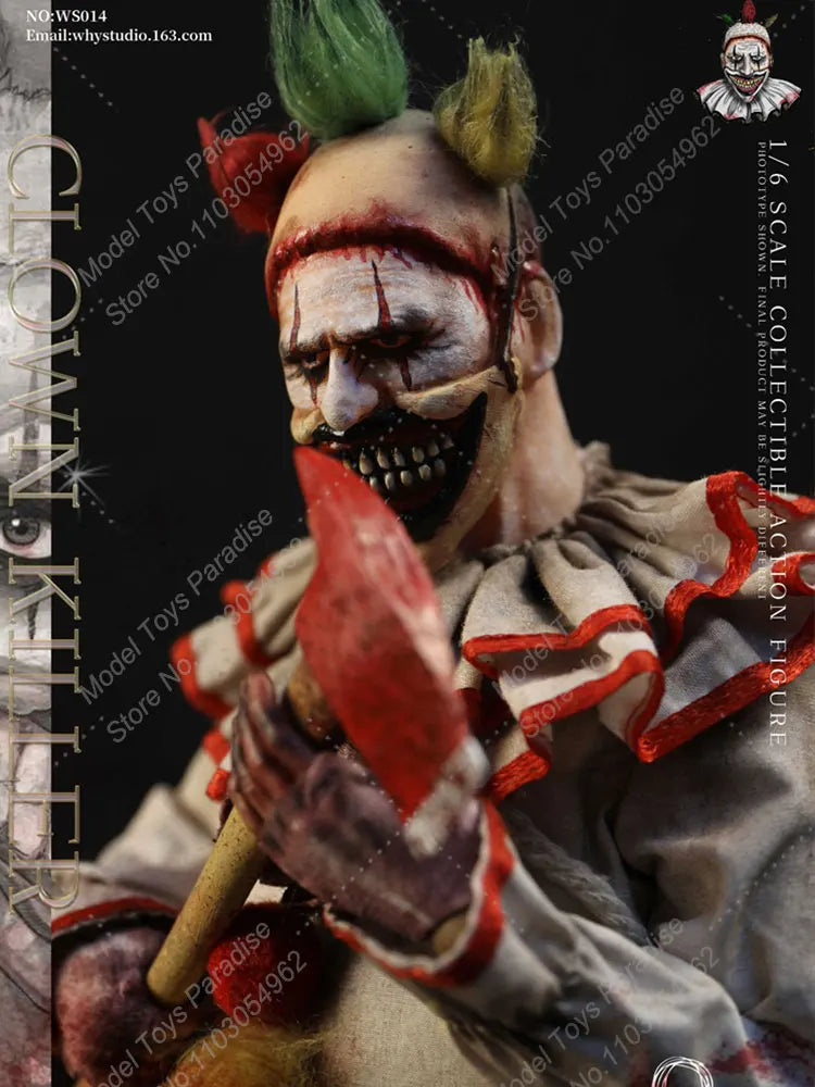 WHY STUDIO WS014 1/6 Men Soldier Horror Joker With Juggling Props Full Set 12'' Action Figure Collectible Fans Gifts