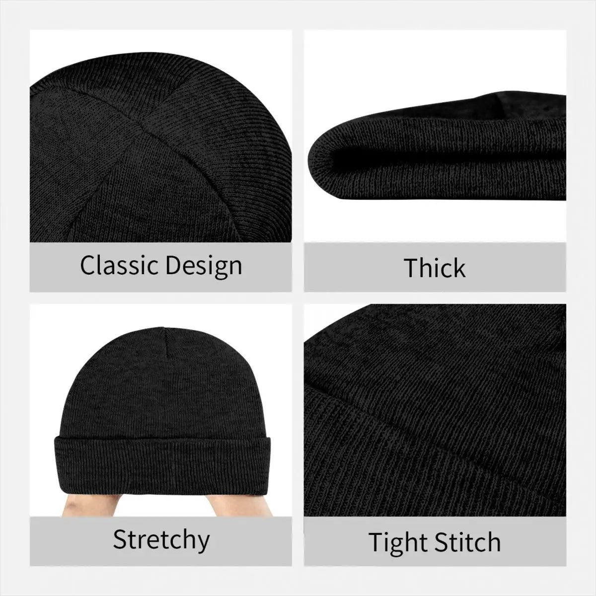 Korn Issues Rock Band Knitted Hat for Women Men Beanie Autumn Winter Hat Crochet Melon Cap