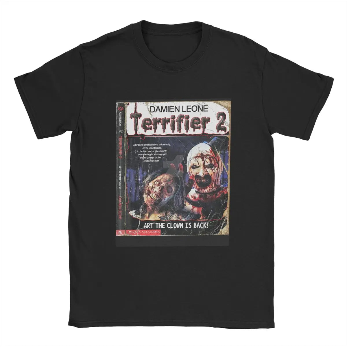 Horror Movie Scary Terrifier 2 Pure Cotton Clothing 2022 Fashion Short Sleeve Round Neck Tee Shirt Birthday Present T-Shirt