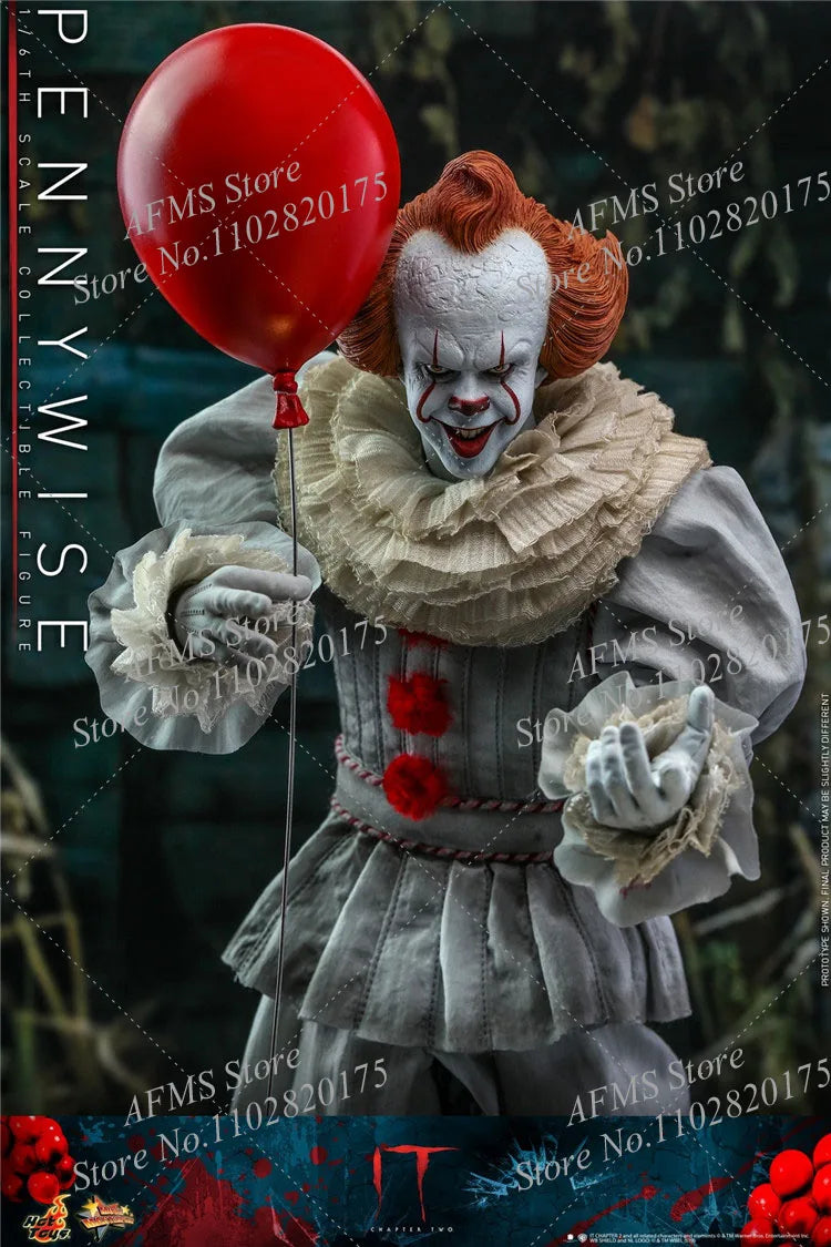 HOTTOYS MMS555 1/6 Scale Collectible Figure It Pennywise Classic Horror Movie Joker Full Set 12Inch Men Soldier Action Figure